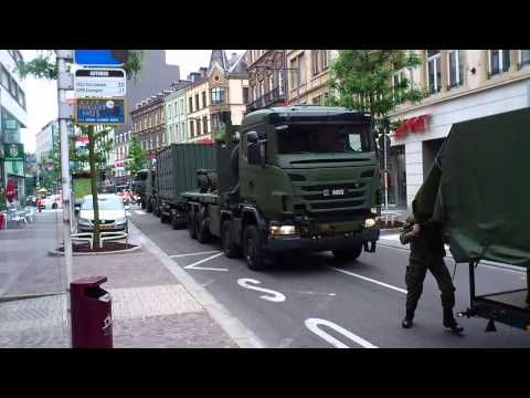 Benelux Army Convoy 23.6.2013 - Luxembourg City, Avenue de la Gare