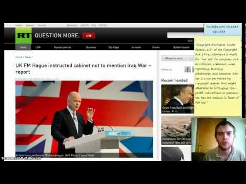 William Hague British MP tells British cabinet to hide the Iraq war mess