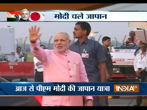 PM Narendra Modi leaves for Japan