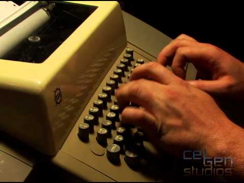 Typing on a Model 33 Teletype Machine