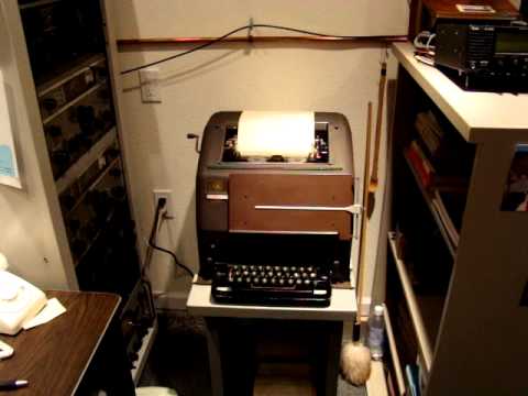 RTTY TELETYPE MODEL 15 JUST WATCH, LISTEN AND ENJOY