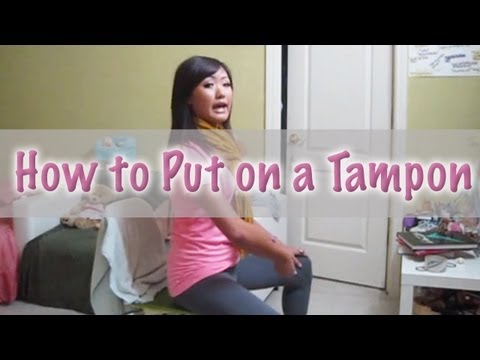 How to put on a tampon