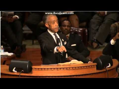 Al Sharpton preaches at Mike Brown Funeral Ferguson Missouri 8/25/14