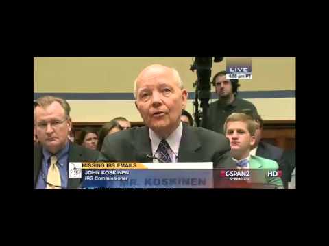 Darrell Issa vs Irs Commissioner John Koskinen HEATED Over Lois Lerner Missing Emails