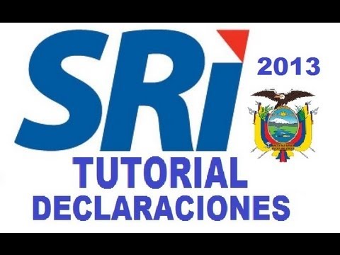 Tutorial de declaraciones SRI como declarar por internet dimm formularios Actualizado febrero 2013