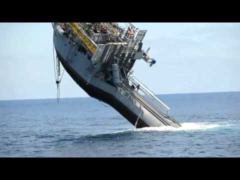 355-foot 700 Ton Ship Flips