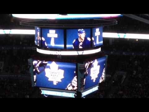 Toronto Maple Leafs starting lineup at Air Canada Centre (4/13/13)