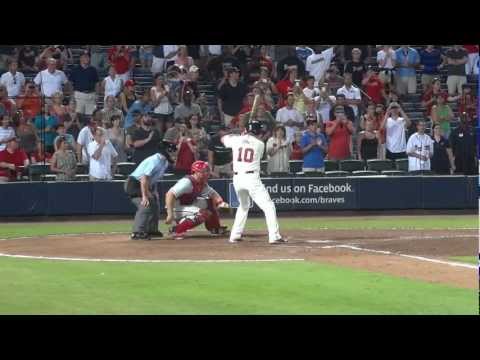 Atlanta Braves vs. The Philadelphia Phillies Chipper Jones 9th Inning HR Spectacular!! 2 Sept 2012