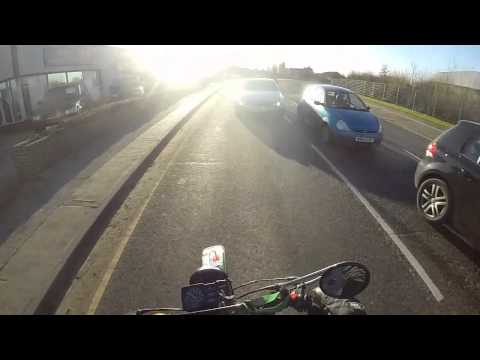 Motorbike near miss. ipswich