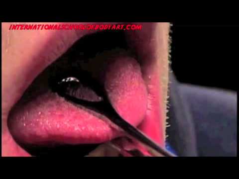 HOW TO PIERCE YOUR TONGUE SAFELY - INSTRUCTIONAL BODY PIERCING VIDEO on TONGUE PIERCING