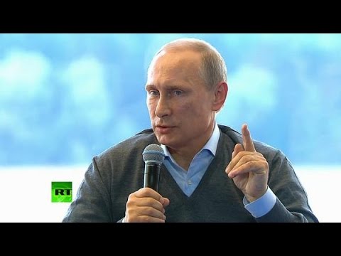 Russian President Vladimir Putin visits the educational forum \'Seliger-2014\', the 10th of its kind, where young people gather to discuss problems of politics and social science. RT LIVE http://rt....