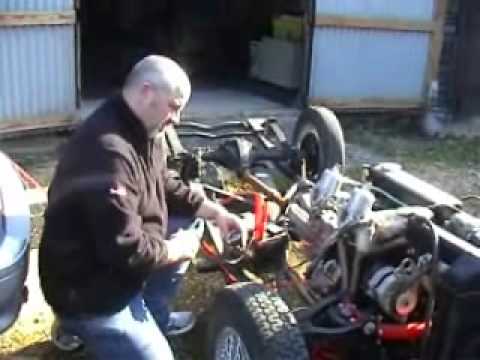 1959 TR3A being started for the first time in 18 months