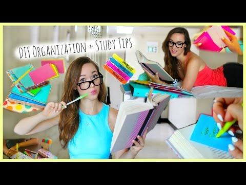 Back to School ♡ Study Tips + DIY Organization / School Supplies