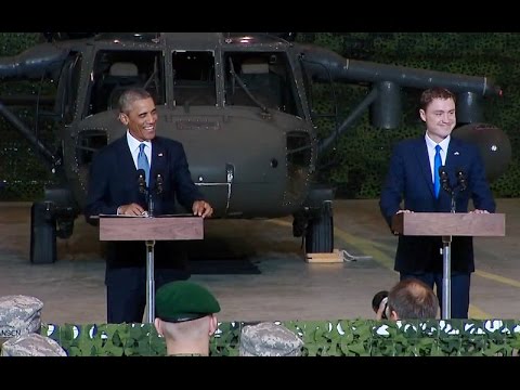 President Obama and Prime Minister Roivas of Estonia Address Servicemembers