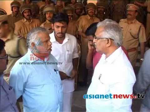 MV Jayarajan and P Jayarajan abuse local police officials in Kannur