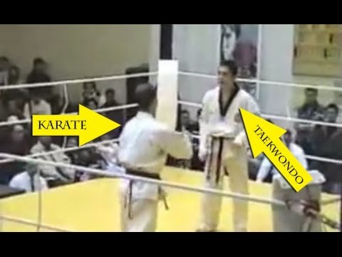 Taekwondo VS Karate - Knockout 2014