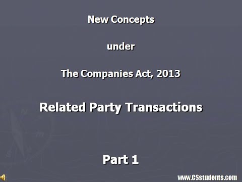 Related Parties under the Companies Act, 2013 (Part 1)