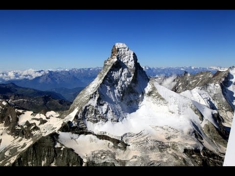 a flight through the Swiss Alps