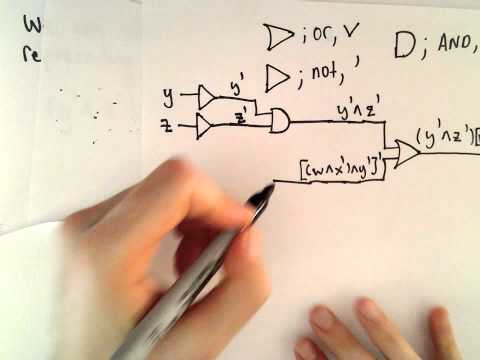 Logical Gates ( Drawing a Circuit that Corresponds to a Boolean Expression ) - Part 4