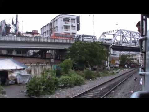 Departing from Guwahati crossing the outskirt onboard Guwahati-Barmer Express