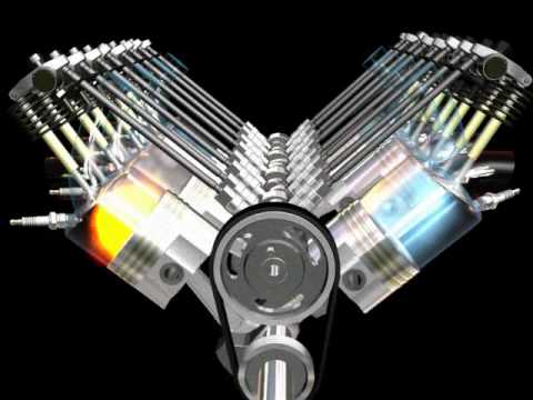 V8 Engine Motion Animation ( 3ds max )