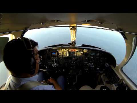 VFR flight in a Citation V jet - cockpit view with live ATC!