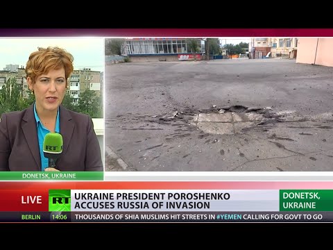 RT's reporter goes LIVE minutes after Grad shelling in Donetsk