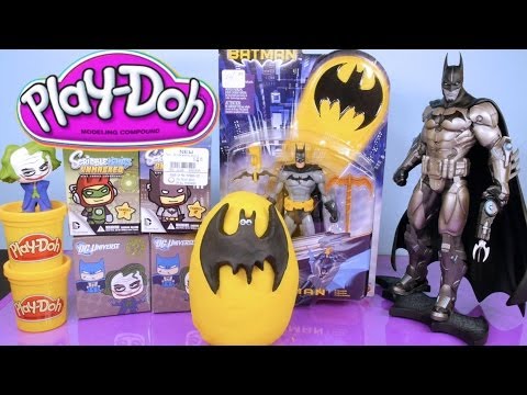 Play Doh Batman Surprise Egg Toys Scribblenauts DC Universe Mystery Minis - Disney Cars Toy Club