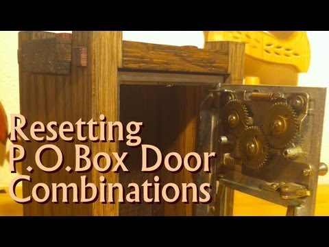 Post Office Box Door - Resetting the Combination