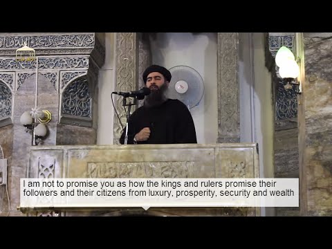 [FULL] First Appearance of ISIS leader Abu Bakr Al Baghdadi (English Subtitles)