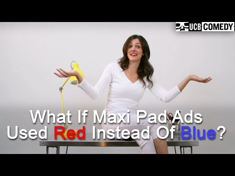 If Maxi Pad Ads Used Red Instead of Blue: a COMMERCIAL PARODY