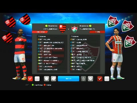 PES 2013 ♦ CLÁSSICO ♦ FLAMENGO x FLUMINENSE ♦ FLA X FLU ♦ NARRAÇÃO SILVIO LUIZ