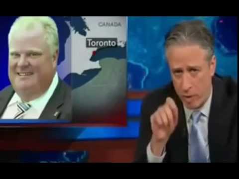 Jon Stewart on Rob Ford Smoking Crack Again (May 2014) New Video