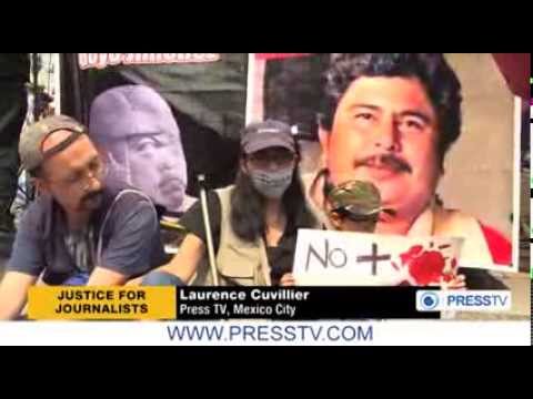 100s of Mexicans protest violence against journalists