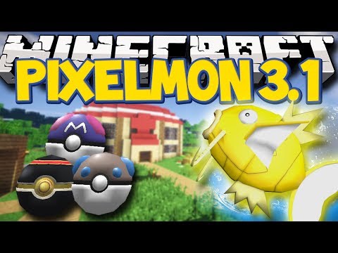 Minecraft Pixelmon 3.1! SHINY Pixelmon Statues! Double Battles, HD Pokeballs + More [1.7.2]