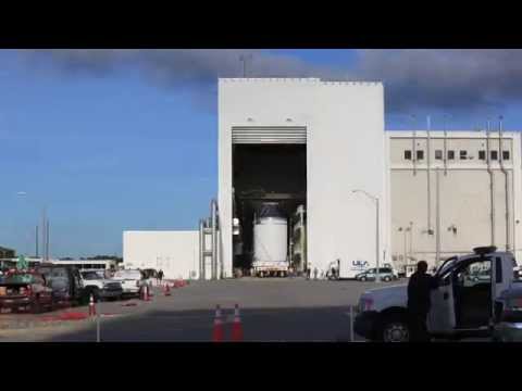 NASA, Lockheed Martin and United Launch Alliance managers oversaw the move of the Orion spacecraft from the Kennedy Space Center\'s Neil Armstrong Operations and Checkout Building to the Payload Hazardous Servicing Facility where Orion will be fueled for its flight test.

Credit:  NASA Kennedy