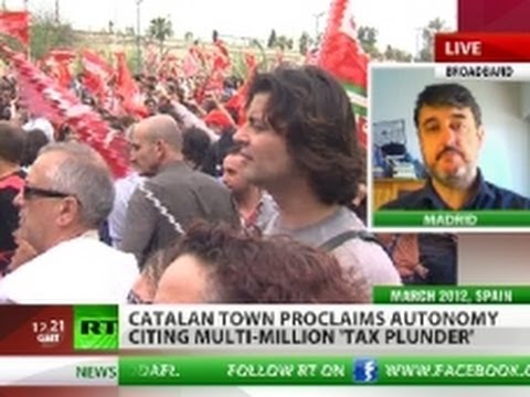 Catalonia town proclaims autonomy, cites 'tax plunder'