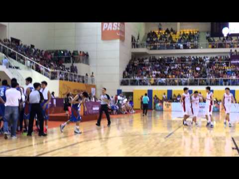 Batang Gilas vs. Malaysia Fiba Asia U18 4qtr 29.2secs 69 all Caracut Trey! Bang!