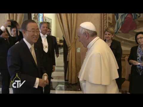 Ban Ki-moon, Audience with His Holiness Pope Francis I (Rome, Vatican)