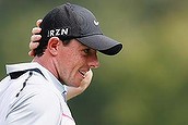 ATLANTA, GA - SEPTEMBER 12: Rory McIlroy of Northern Ireland walks off the 18th green after shooting a five-under par 65 during the second round of the TOUR Championship by Coca-Cola at the East Lake Golf Club on September 12, 2014 in Atlanta, Georgia.   Kevin C. Cox/Getty Images/AFP