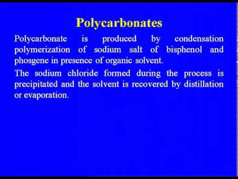 Mod-08 Lec-03 Polyvinylchloride,polycarbonate,thermoset resin: phenolformaldehyde,uriaformaldehyde