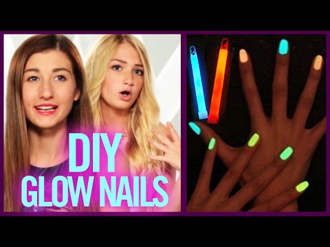 DIY GLOW STICK NAIL POLISH - Makeup Mythbusters with Maybaby and BindleBeautyx