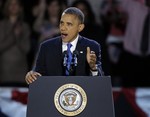 President Barack Obama speaks at his election night party, in Chicago. Fresh from his re-election, President Barack Obama will embark on a trip to Southeast Asia and become the first U.S. president to visit Cambodia as well as the once pariah nation of Myanmar where he will hail the countrys shift to democracy after five decades of ruinous military rule.