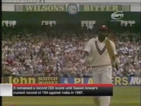 Greatest ODI Innings Ever By Viv Richards(189) Part 1