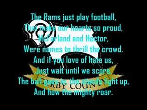 Derby County -  Steve Bloomer's Watching - With Lyrics