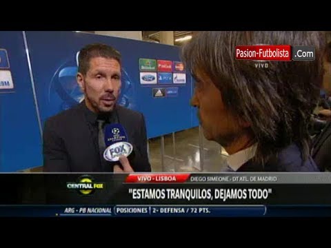 Entrevista Diego Simeone Sobre Varane Real Madrid 4 vs 1 Atletico Madrid │Final UCL