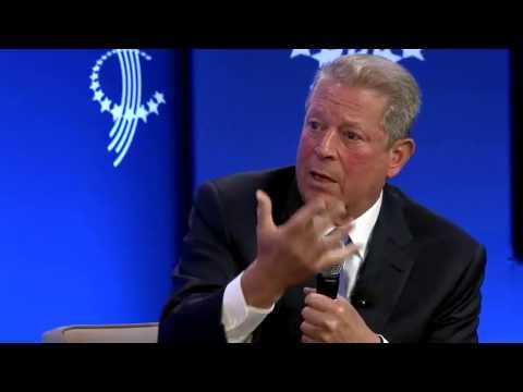 PBS's Charlie Rose speaks with President Bill Clinton and Vice President Al Gore - 2013