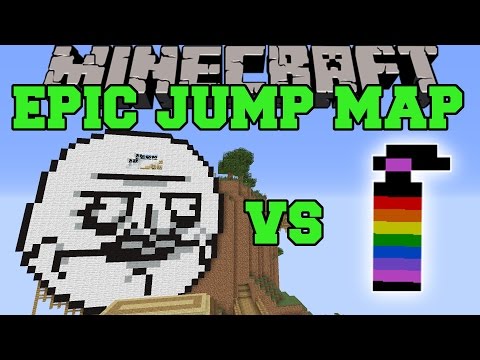 EPIC JUMP MAP ULTIMATE TROLLING VS GRENADES MOD - Minecraft Mods Vs Maps - (Black Holes, Rainbows!),