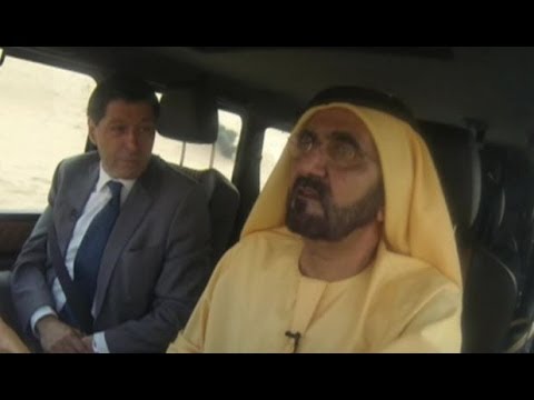 EXCLUSIVE - SHEIKH MOHAMMED DRIVING AROUND DUBAI WITH BBC NEWS