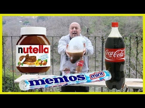 Coke + Nutella + Mentos + Durex ITALIA world record